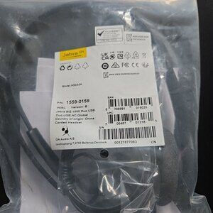 Jabra BiZ 1500 USB Wired Stereo Over-The-Head PC Headset Supra-Aural 32Ohm 20Hz